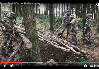 Bloxham School Combined cadet force survival and leadership weekend